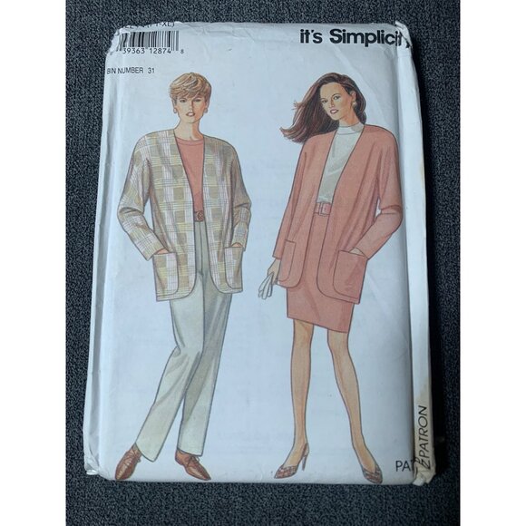 Simplicity Misses Jacket Coat Skirt Pants Sewing Pattern sz 6-24 7955 - uncut - Picture 1 of 3